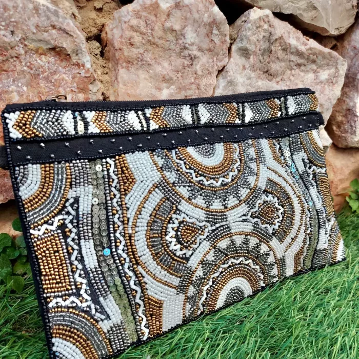 Pochette perlée "Maya"